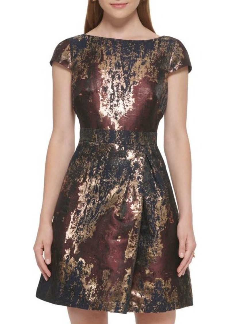 Vince Camuto Jacquard Fit & Flare Dress