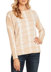 Vince Camuto Long Sleeve Boat Neck Tie Dye Pullover