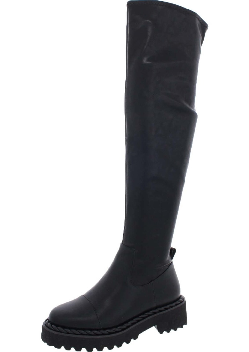 Vince Camuto Melleya Womens Faux Leather Tall Over-The-Knee Boots