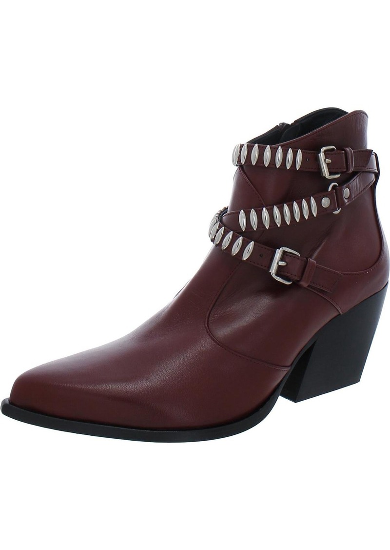 Vince Camuto Mineesa Womens Leather Side Zip Ankle Boots