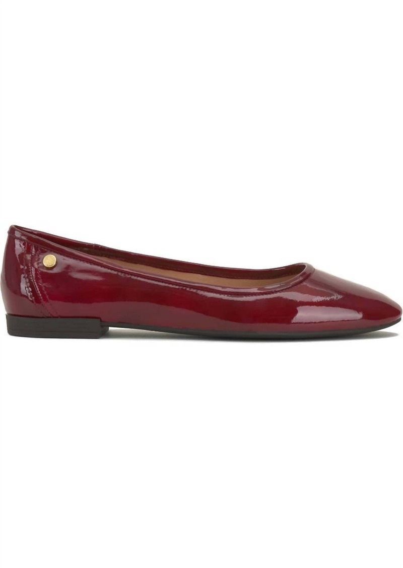 Vince Camuto Minndy Ballet Flat In Red Currant
