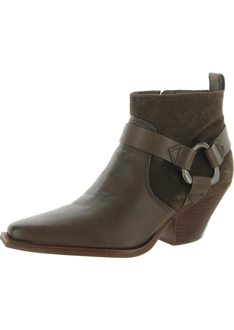 Vince Camuto NENANIE Womens Leather Zipper Ankle Boots