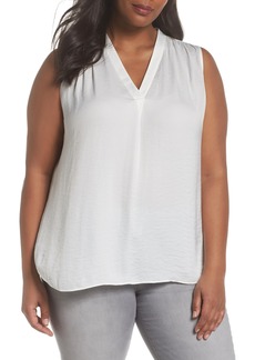 Vince Camuto V-Neck Rumple Blouse in New Ivory at Nordstrom Rack