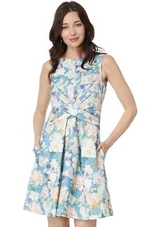 Vince Camuto PTD Jacquard Fit & Flare