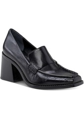 Vince Camuto Segellis Womens Patent Leather Square Toe Loafers