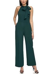 Vince Camuto Signature Stretch Crepe Bow Neck Jumpsuit