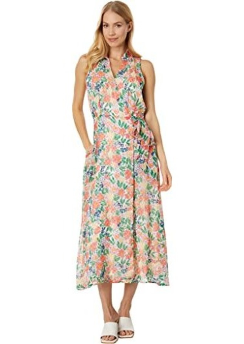 Vince Camuto Sleeveless Maxi Dress with Collar