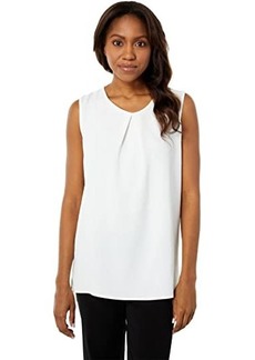 Vince Camuto Sleeveless Washer Twill Shell