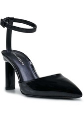 Vince Camuto Talayem Womens Patent Leather Ankle Strap Pumps