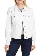 Two by Vince Camuto Denim Jacket in Ultra White at Nordstrom