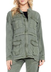 Two by Vince Camuto Twill Cargo Jacket in Hunter Green at Nordstrom