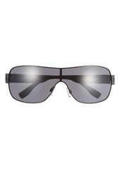 Vince Camuto 132mm Shield Sunglasses in Matte Black at Nordstrom Rack