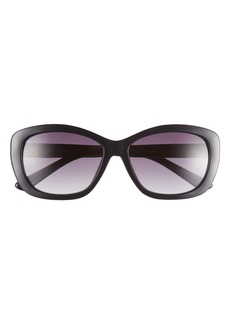 Vince Camuto 56mm Oval Sunglasses in Black at Nordstrom Rack