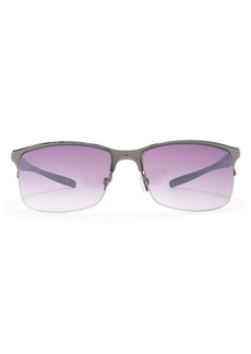 Vince Camuto 62mm Rimless Retro Rectangle Sunglasses in Gunmetal at Nordstrom Rack
