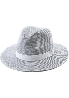 Vince Camuto All Over Shine Panama Hat - Silver