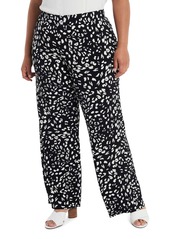 Vince Camuto Animal Whispers Pull-On Pants (Plus Size)