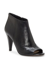 Vince Camuto Azalea Open Toe Bootie in Black Leather at Nordstrom