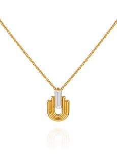Vince Camuto Baguette Arch Pendant Necklace in Gold at Nordstrom Rack