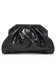 Vince Camuto Baklo Croc Embossed Leather Clutch