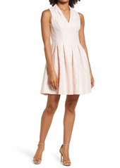 Vince Camuto Boded Lace Sleeveless Fit & Flare Dress in Blush at Nordstrom Rack