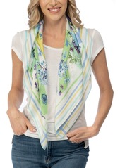 Vince Camuto Botanical Watercolor Floral Square Scarf - Cool Multi