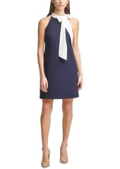 Vince Camuto Bow-Neck Shift Dress