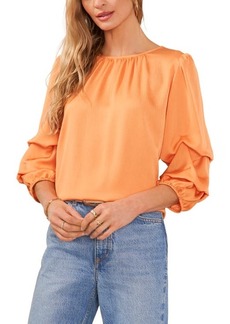 Vince Camuto Bubble Sleeve Satin Top