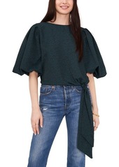 Vince Camuto Bubble Sleeve Tie Front Top
