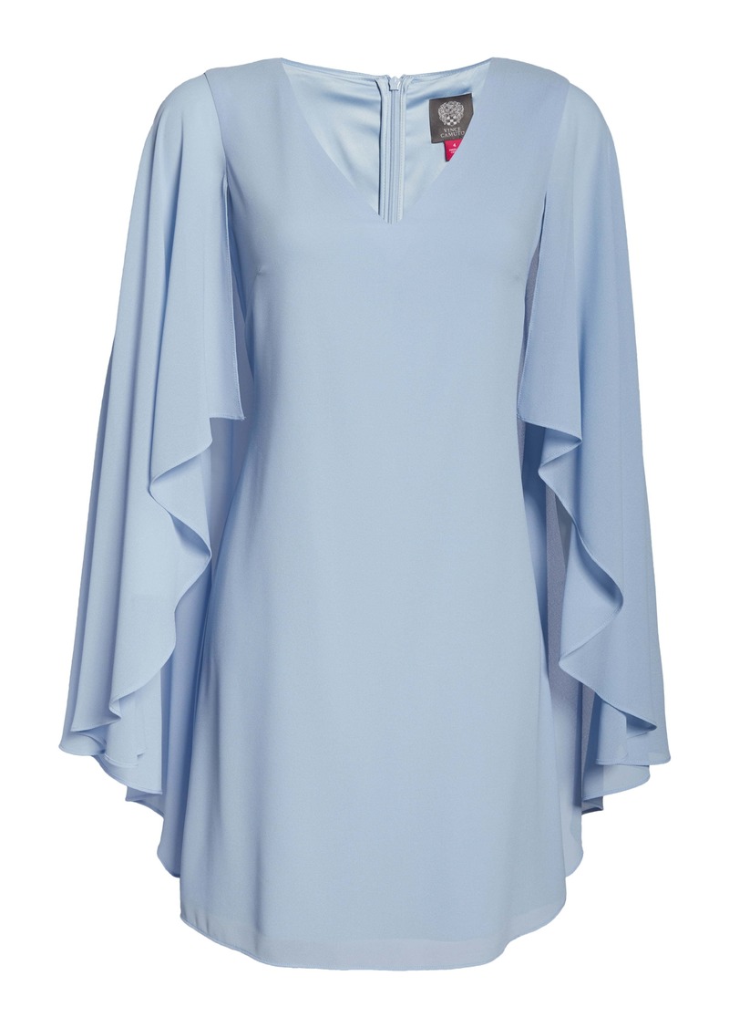 cape back shift dress