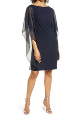 Vince Camuto Cape Sleeve Cocktail Dress