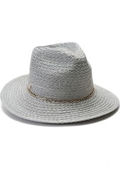 Vince Camuto Chain Trim Oversized Straw Panama Hat - Ivory