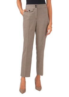 Vince Camuto Check Straight Leg Trousers