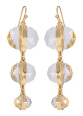 Vince Camuto Clearly Disco Crystal Linear Earrings in Gold Tone at Nordstrom Rack