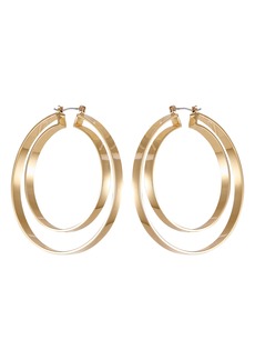 Vince Camuto Clearly Disco Double Hoop Earrings in Gold Tone at Nordstrom Rack