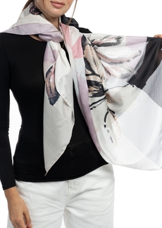 Vince Camuto Women's Colorblock Floral Square Scarf - Neutral