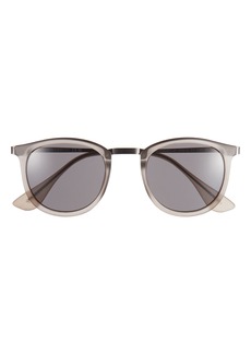 Vince Camuto Combo 48.5mm Round Sunglasses in Grey at Nordstrom Rack