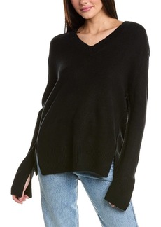 Vince Camuto Contrast Chain Stitch Sweater