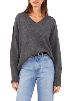 Vince Camuto Contrast High-Low Sweater