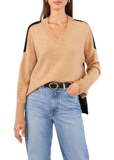 Vince Camuto Contrast High-Low Sweater