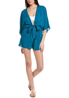 Vince Camuto Convertible Tie Cover-Up Romper