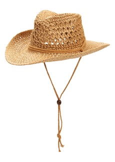 Vince Camuto Crochet Western Hat in Tan at Nordstrom Rack