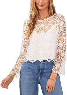 Vince Camuto Crocheted Flare Sleeve Top