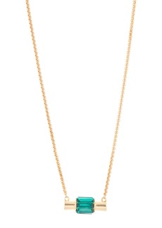 Vince Camuto Crystal Bar Pendant Necklace in Gold/Green at Nordstrom Rack
