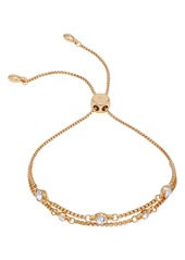 Vince Camuto Crystal Station Chain Layered Slider Bracelet in Gold at Nordstrom Rack