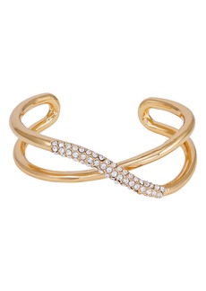Vince Camuto Crystal Twist Cuff Bracelet in Gold at Nordstrom Rack