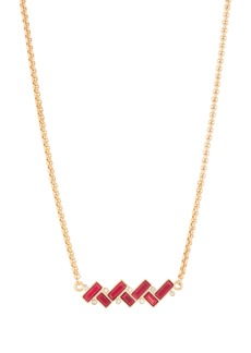 Vince Camuto CZ Bar Pendant Necklace in Gold/Red at Nordstrom Rack