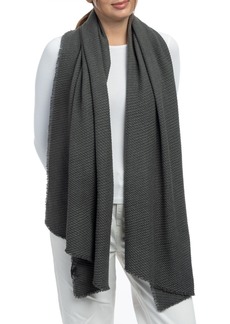 Vince Camuto Diamond Pleated Super Soft Scarf - Charcoal