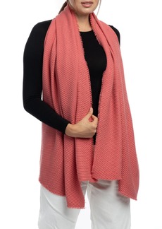 Vince Camuto Diamond Pleated Super Soft Scarf - Dusty Rose