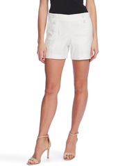 Vince Camuto Doubleweave Button Shorts in New Ivory at Nordstrom