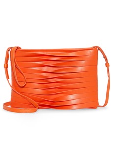 Vince Camuto Draya Leather Crossbody in Sunset Orange at Nordstrom Rack